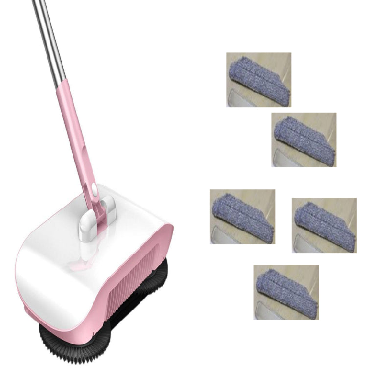 3-in-1 Hand Push Sweeper - Broom Dustpan Mop All-in-One Cleaner
