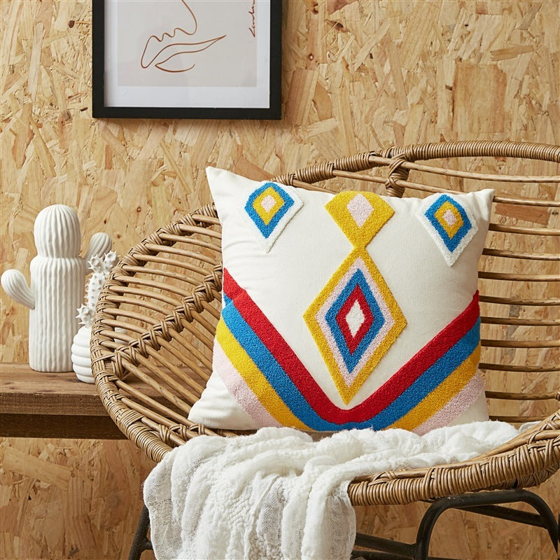 Simple Embroidered Cushion Embroidered Pillow Cover