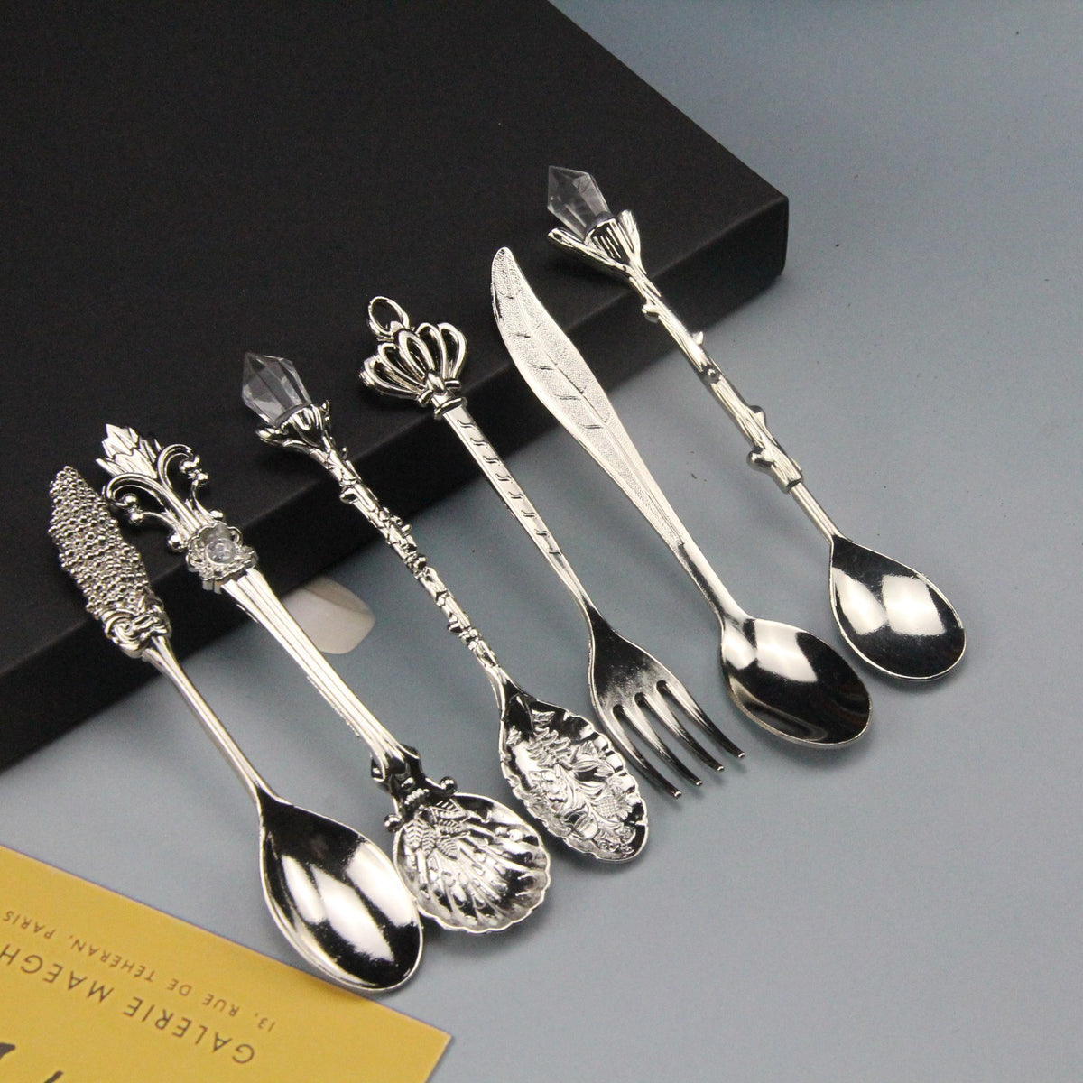 Retro Court Coffee Spoon 6 PCs Suit Jam Spoon Dessert Spoon