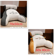 Sofa Fluffy Cushion Luncheon Pillow Triangle Reading Cushion Bedside Soft Large Backrest Lumbar Cushion Office Chair Cushion