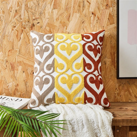 Simple Embroidered Cushion Embroidered Pillow Cover