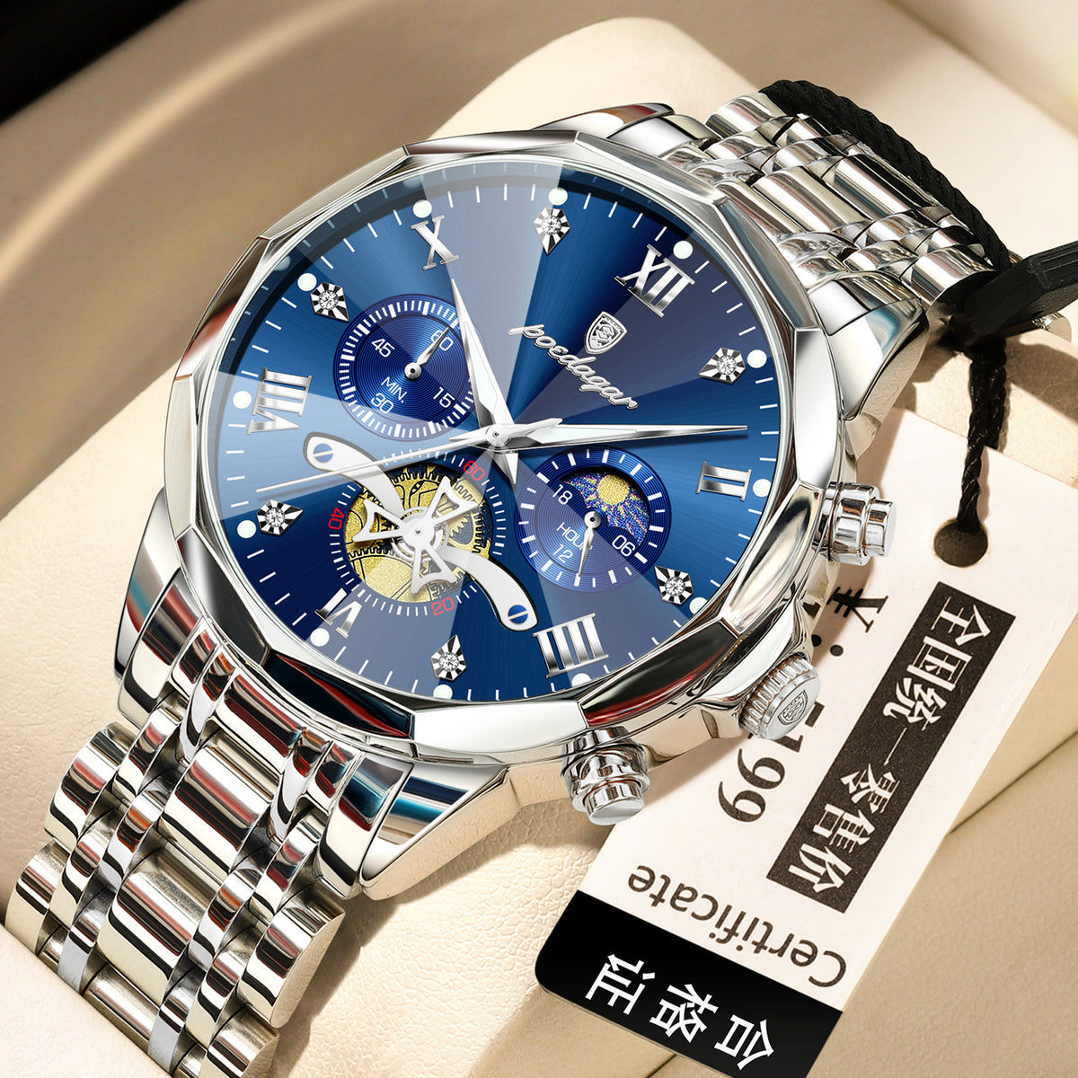 Waterproof Multifunctional Trendy High-end Luminous Men's Quartz Watch