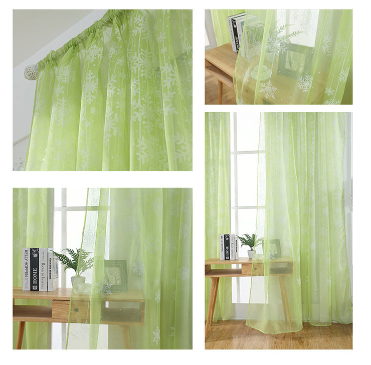 Snowflake Transparent Printing Ebay Amazon Finished Window Screen Zero