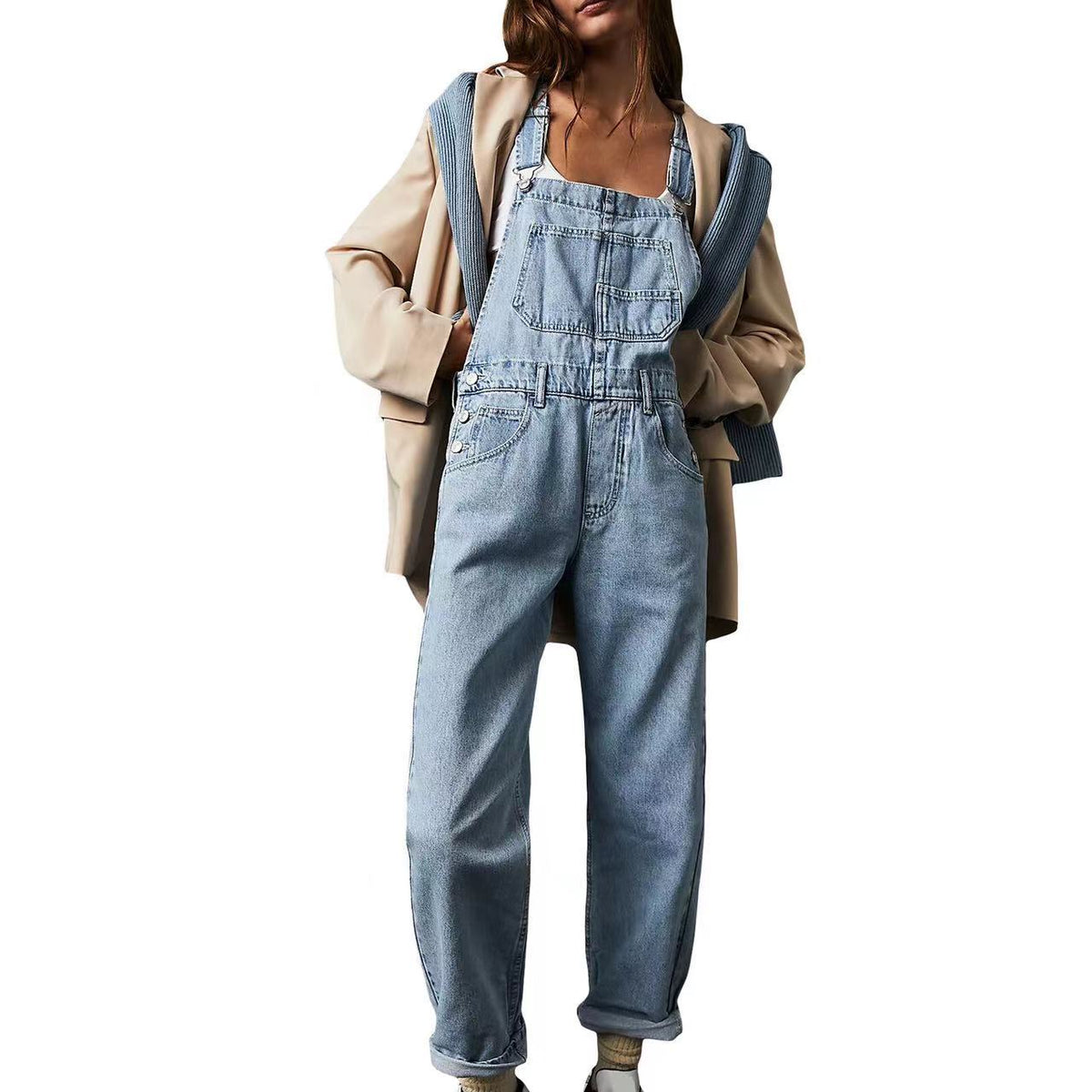 Fashion Casual Loose Denim Trousers