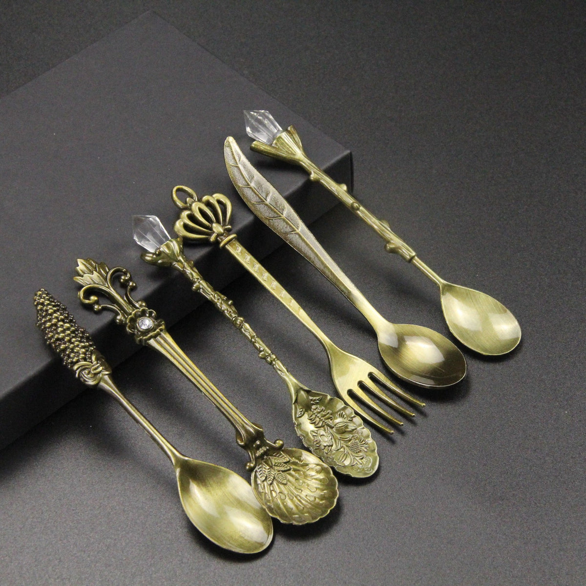 Retro Court Coffee Spoon 6 PCs Suit Jam Spoon Dessert Spoon