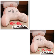 Sofa Fluffy Cushion Luncheon Pillow Triangle Reading Cushion Bedside Soft Large Backrest Lumbar Cushion Office Chair Cushion