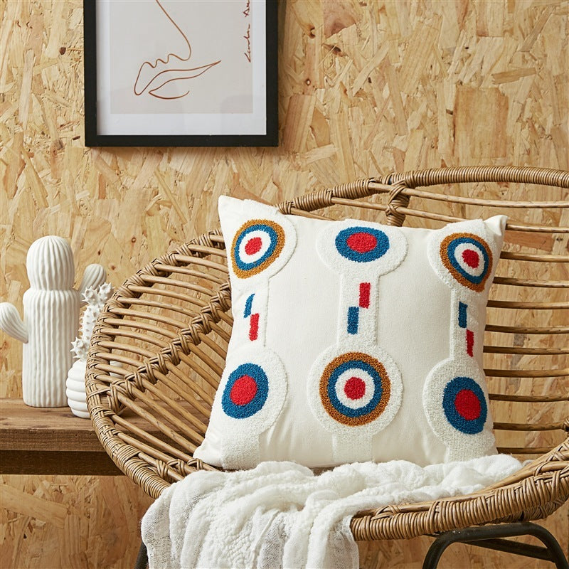 Simple Embroidered Cushion Embroidered Pillow Cover