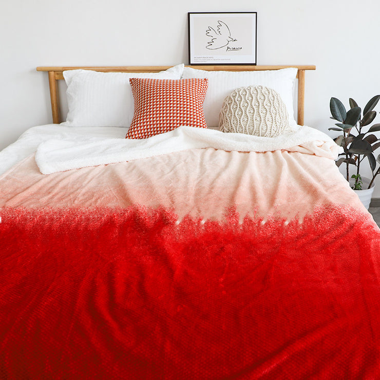 Siesta Blanket Knee Shawl Cover Flannel Thickened Lamb Wool