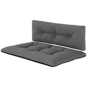 2-Seater Outdoor Pallet Cushions – Black