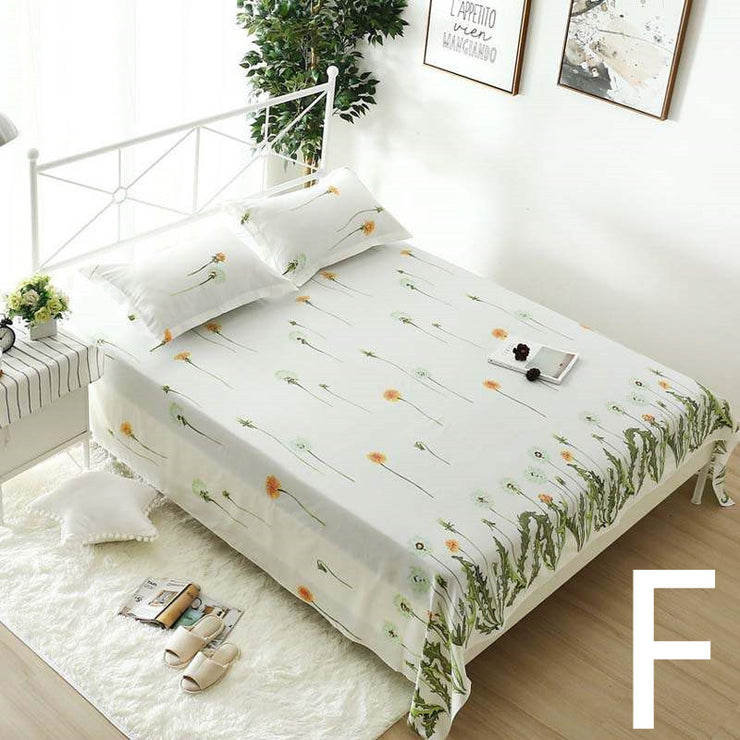 Single Double Bed  Flat Sheet Bedding