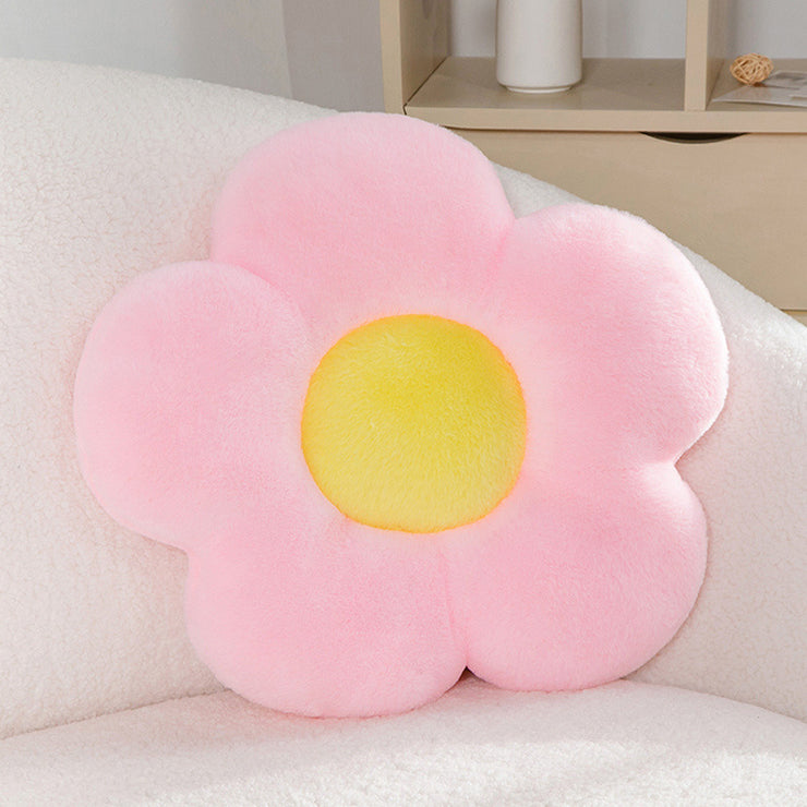 Color Flower Pillow Sun Flower Plush Cushion