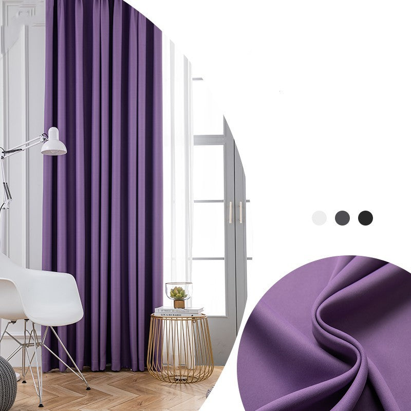 Full Shading Thickened Curtain Sunscreen Heat Insulation Anti UV Modern Simple
