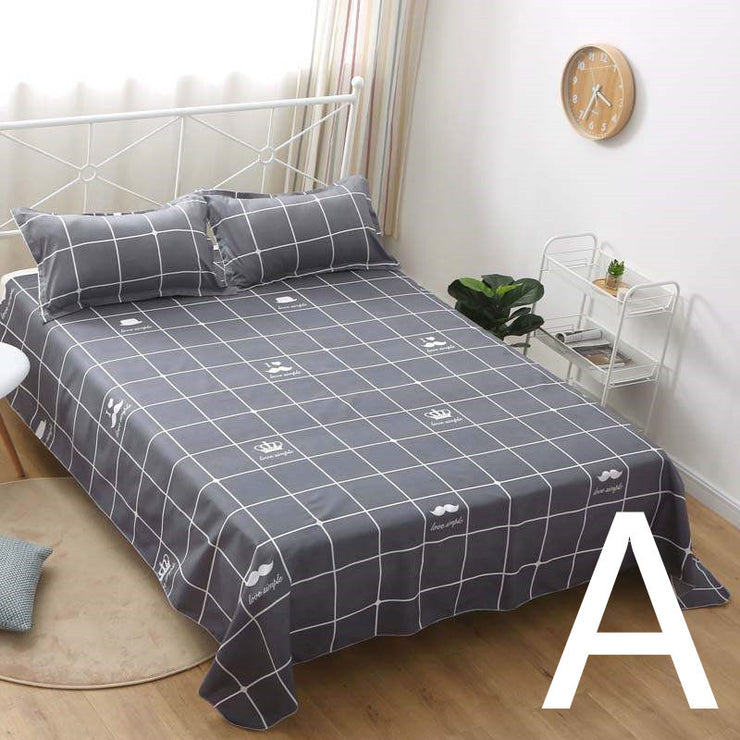 Single Double Bed  Flat Sheet Bedding