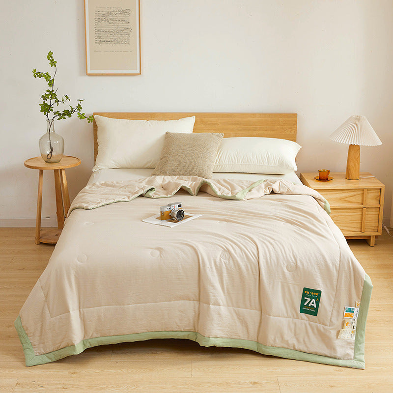Antibacterial Cotton Summer Quilt - Lightweight & Washable