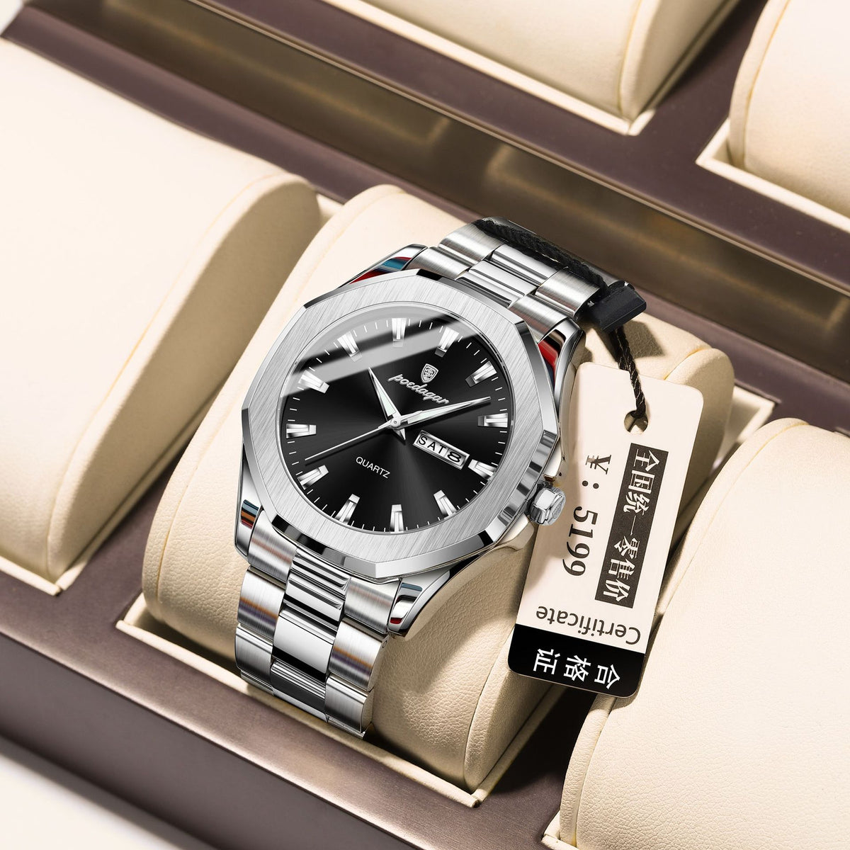 Men's Steel Strap Quartz Watch