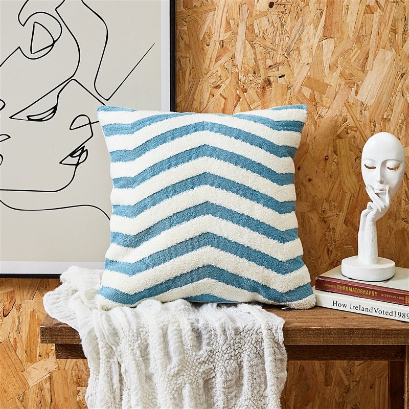 Simple Embroidered Cushion Embroidered Pillow Cover