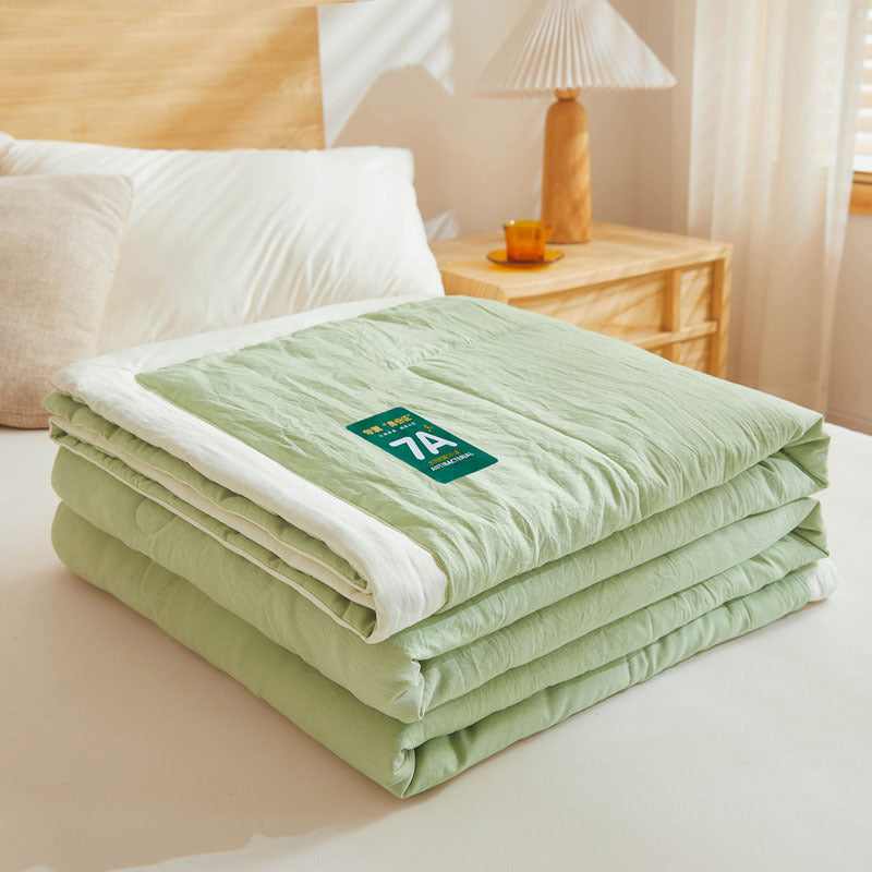 Antibacterial Cotton Summer Quilt - Lightweight & Washable