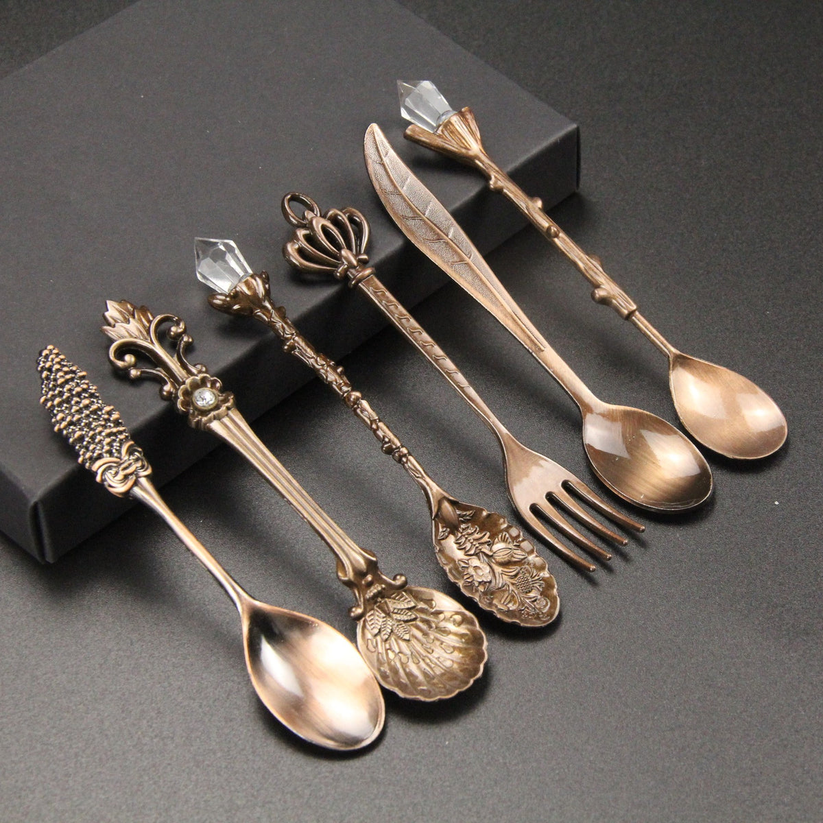 Retro Court Coffee Spoon 6 PCs Suit Jam Spoon Dessert Spoon