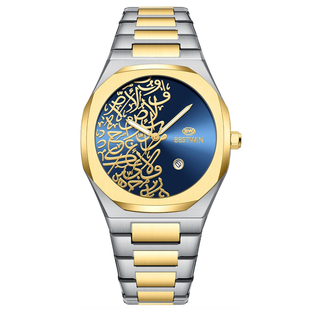 Quartz Mens Watch With A Marble Pattern