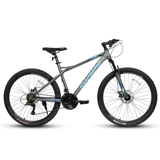 A26251 26-Inch Mountain Bike For Adults And Teenagers, High Carbon Steel Frame, Front And Rear Mechanical Disc Brakes, 21-Speed Gear System, 26x2.125 Tires