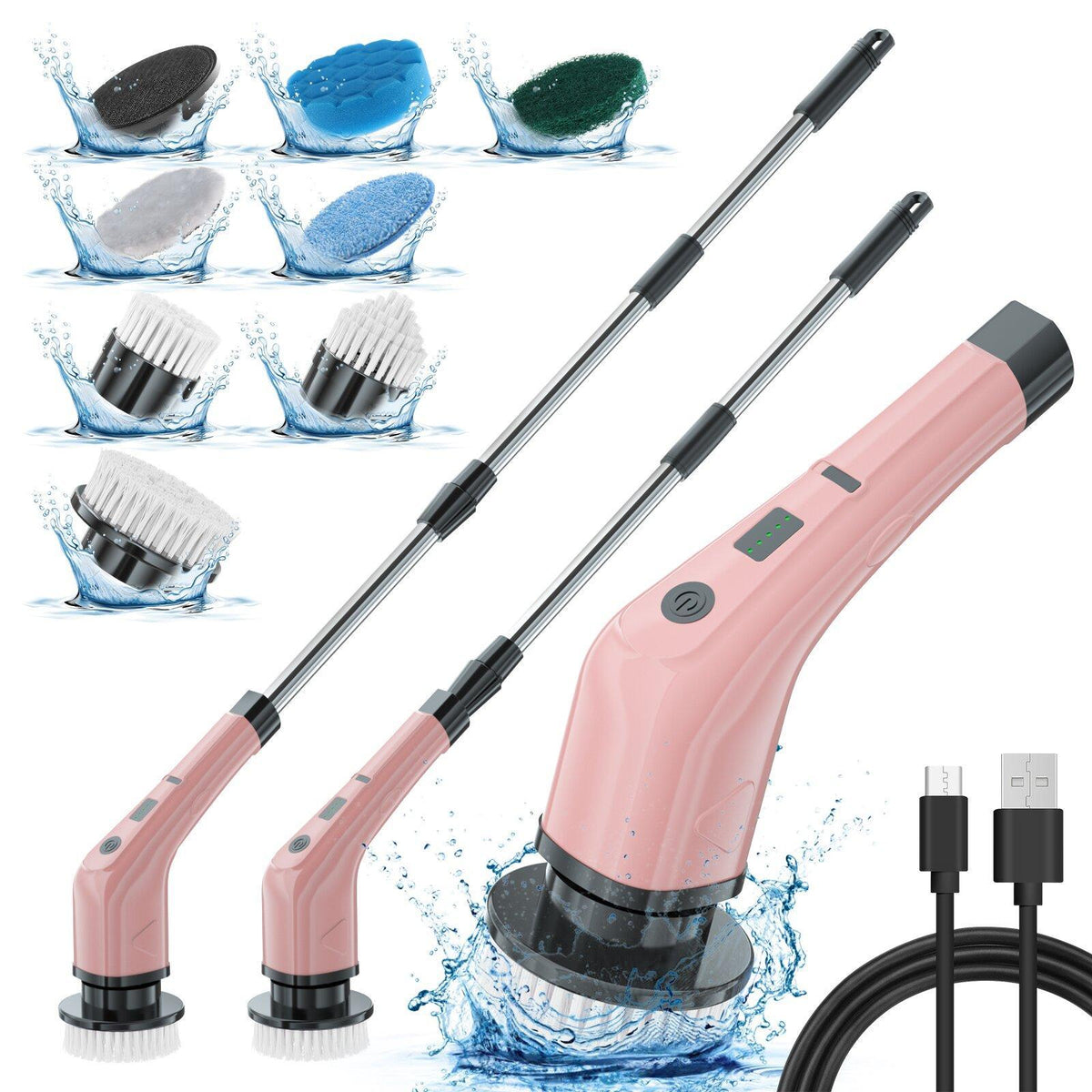 Cordless Electric Cleaning Brush for Kitchen and Home