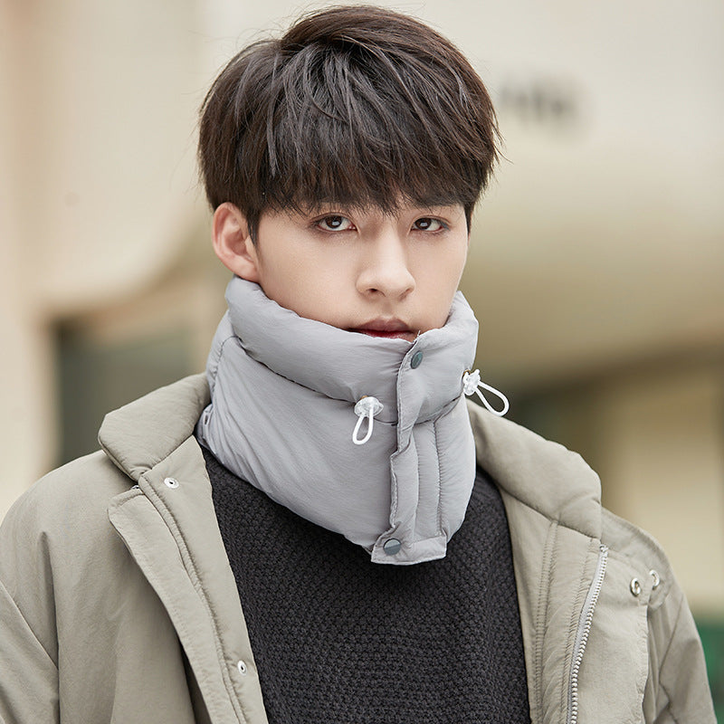 Winter Riding Warm Scarf Neck Protection Riding Motorcycle Windproof Scarf Winter Down Cotton Men's Bandana