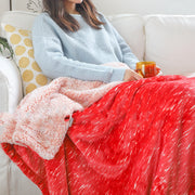 Siesta Blanket Knee Shawl Cover Flannel Thickened Lamb Wool