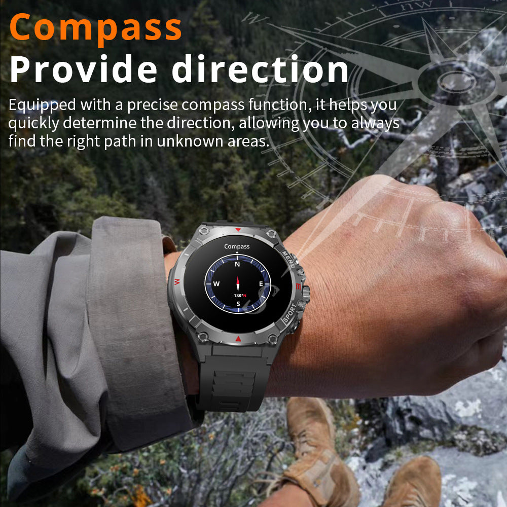 V76 GPS Watch Built-in GPS Compass Altimeter Air Pressure
