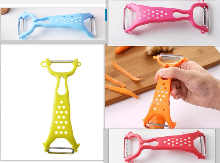 Multifunctional double-head peeler