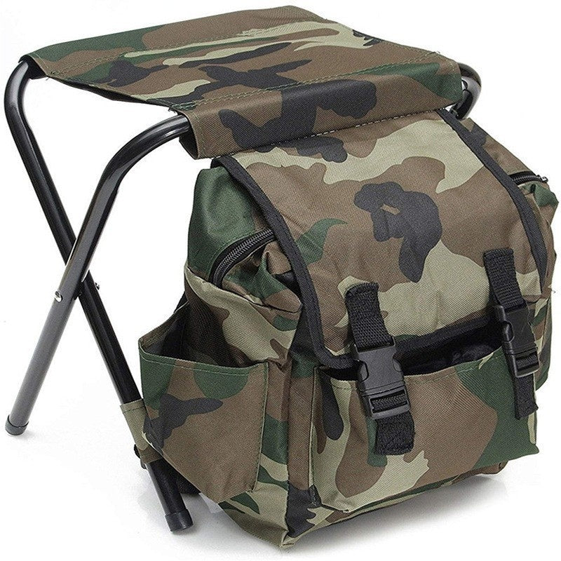 Backpack-style Casual Outdoor Camping Portable Foldable Hiking Fishing Stool