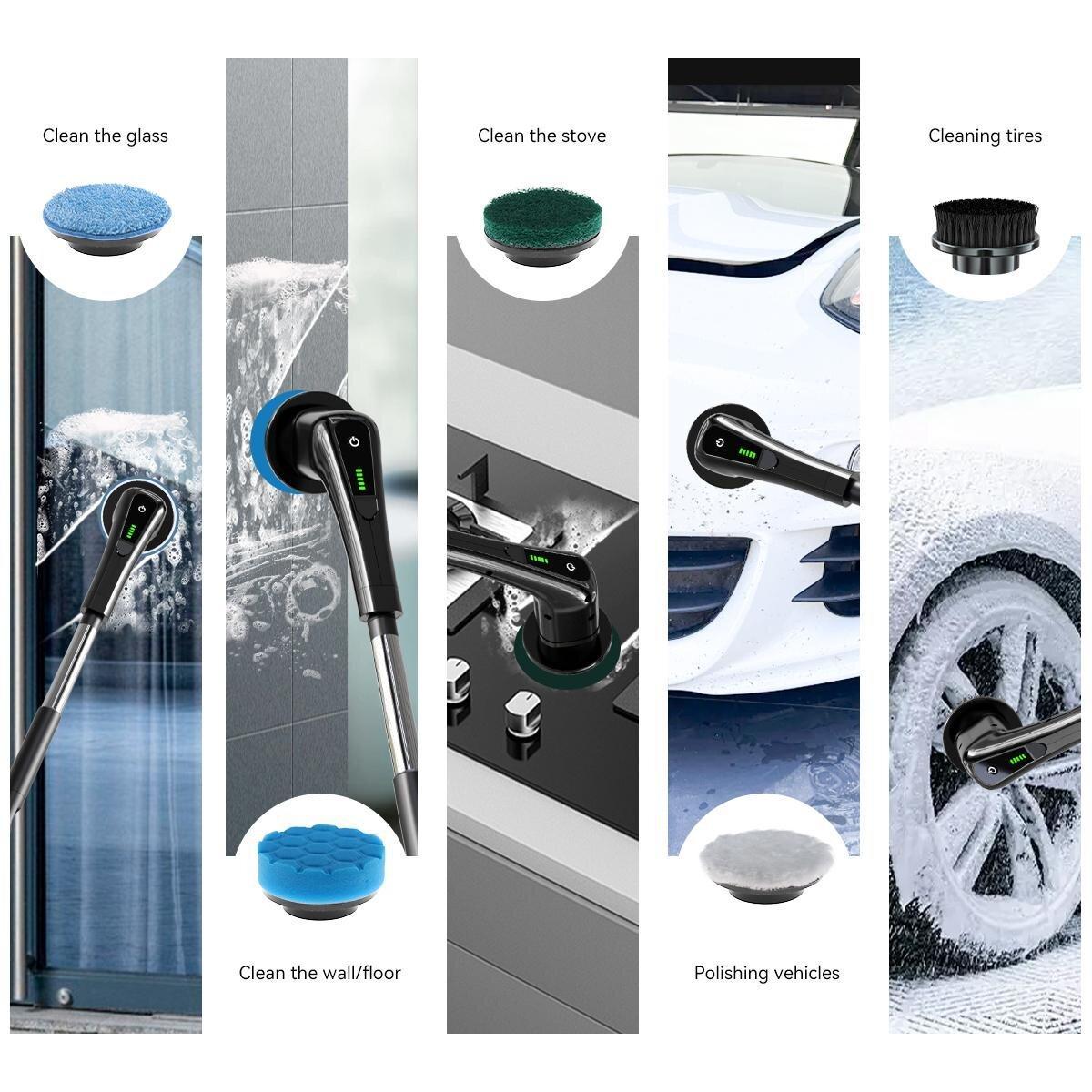 Cordless Electric Cleaning Brush for Kitchen and Home