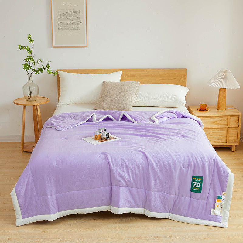 Antibacterial Cotton Summer Quilt - Lightweight & Washable
