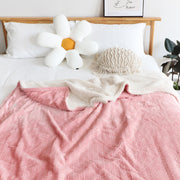 Siesta Blanket Knee Shawl Cover Flannel Thickened Lamb Wool