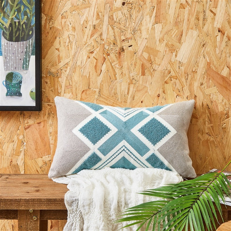 Simple Embroidered Cushion Embroidered Pillow Cover