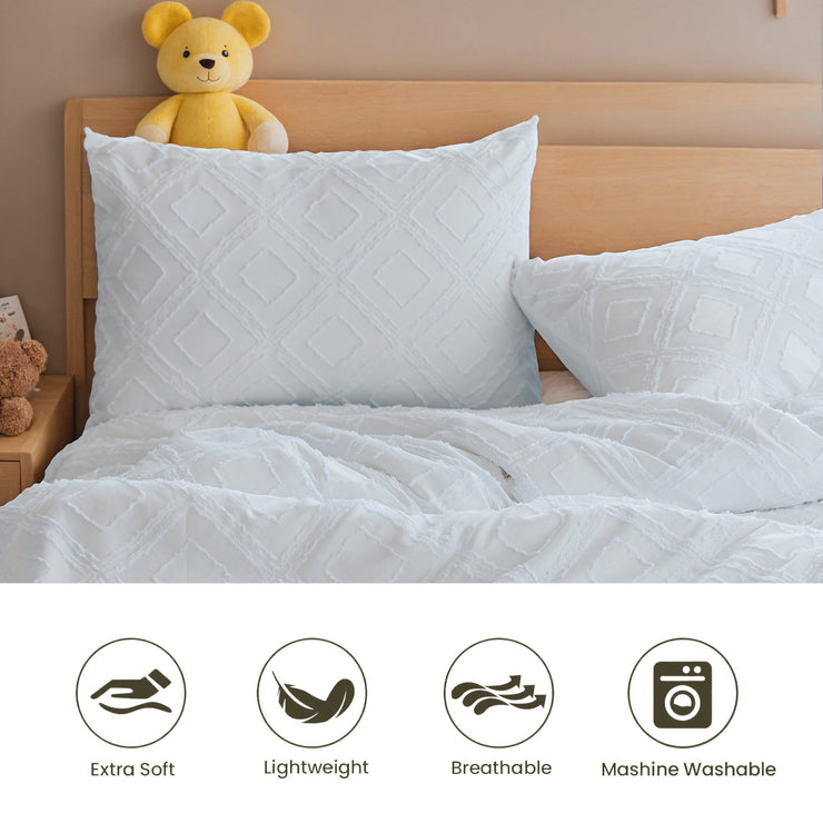 Bohemian Tufted Quilt Cover Set – 3 Pcs