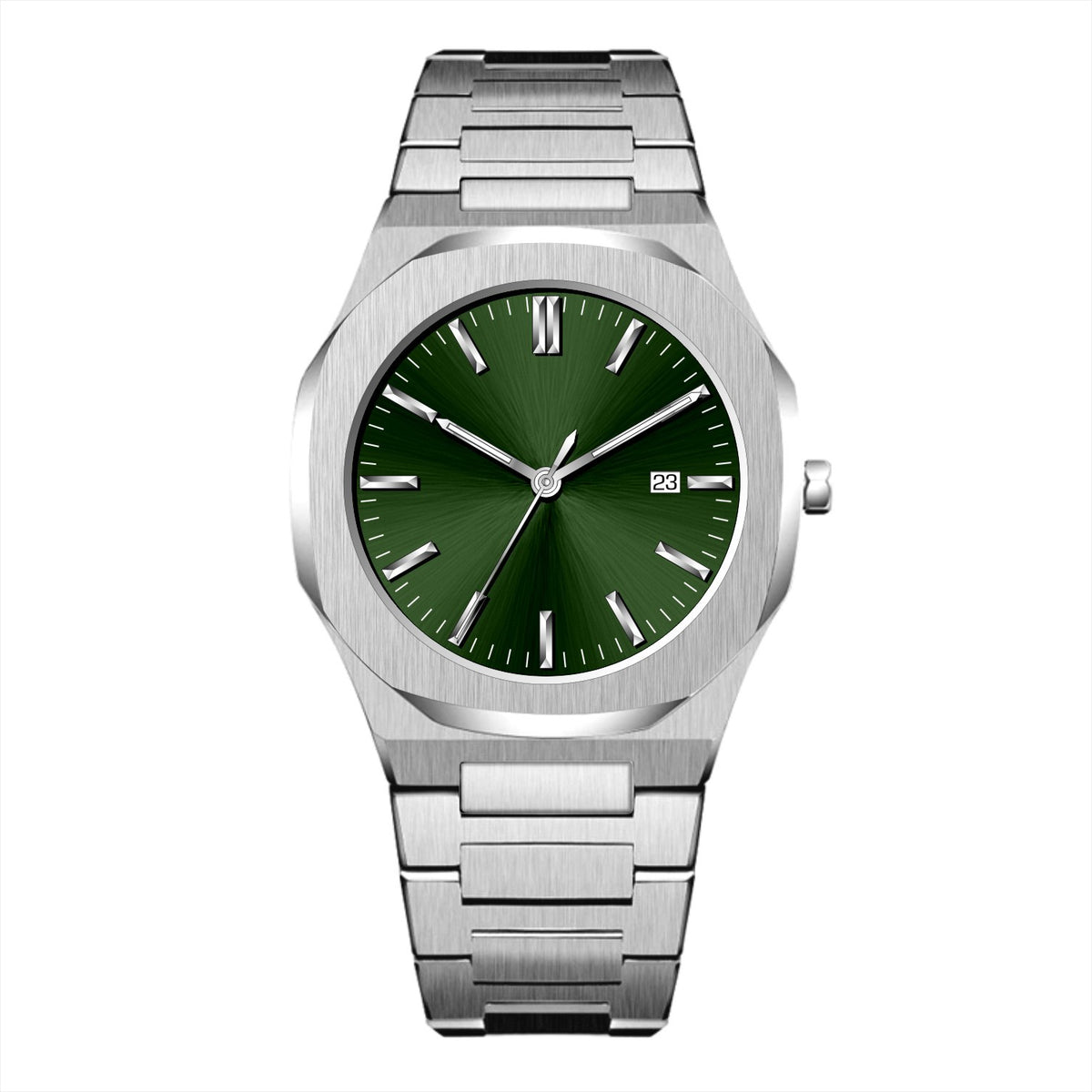 Mens Watch With Calendar Waterproof Quartz Wristwatch