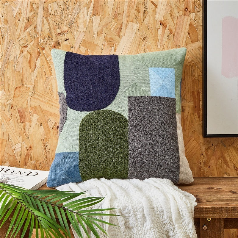 Simple Embroidered Cushion Embroidered Pillow Cover