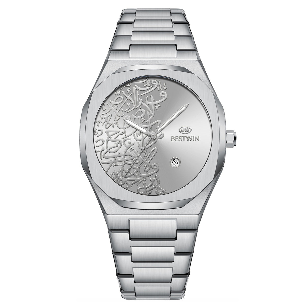 Quartz Mens Watch With A Marble Pattern