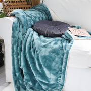 Siesta Blanket Knee Shawl Cover Flannel Thickened Lamb Wool