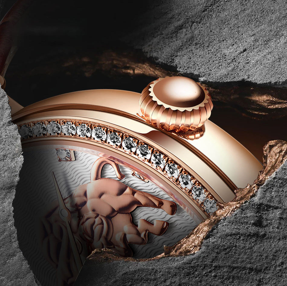 Diamond-embedded Commemorative Watch Waterproof Famous Watch Mechanical Watch Watch